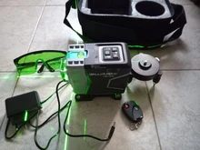 DEKO 12 líneas 3D nivel láser verde líneas horizontales y Cruz Vertical 520nm,Auto autonivelante, alta precisión (serie DKLL12tdP02)