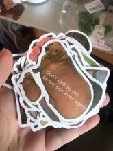 50 Uds clásico Meme pegatinas DIY nevera guitarra portátil equipaje de motocicleta grafiti skate broma pegatina niño regalo de Juguetes