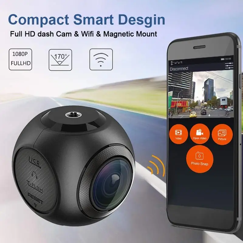 Мини Wi-Fi видеорегистратор приложение Share car dvr камера Full HD 1080P авто видео рекордер 170 градусов ночного видения парковки мониторинг Dashcam