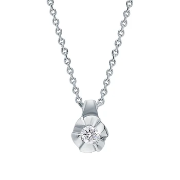 

Gold necklace with diamonds sunlight sample 585