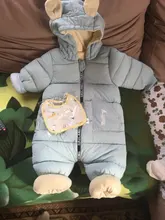 Overalls Jumpsuit Clothing Newborn Winter Romper Infant Girl Boy Warm Velvet Hooded Coat