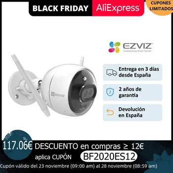 

EZVIZ C3X, WiFi security camera, Integrated AI dual lens, color night vision, IP67 certificate, active defense