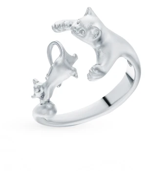 

Silver ring with cubic zirconia sunlight sample 925