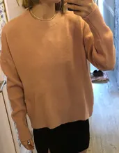 Hirsion-suéter holgado de gran tamaño para mujer, jersey básico de punto elegante, cuello redondo, suave, de Cachemira, para invierno, 2020