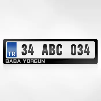 

Personalized Dad Tired Written Plates of