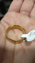 YOBEST-Anillo de boda de acero inoxidable para hombre y mujer, sortija de boda, Color dorado, 2018