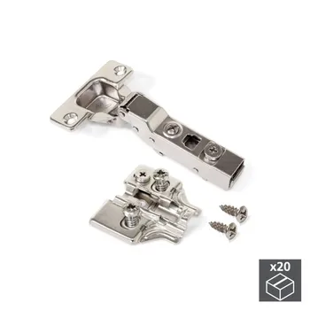 

Lot of 20 hinges elbow X91 Emuca with soft closing and supplements Euro regulation eccentric