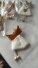 2020 Navidad Plush Sitting Angel Elk Pendant Xmas Tree Decor Santa Claus Hanging Ornaments
