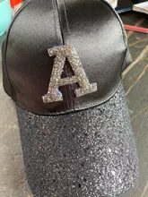 Womens Cap Baseball-Cap Snapback Letter Hip-Hop-Caps Rhinestone Female Girls Summer