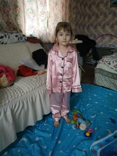 Pijamas de manga larga para niñas, otoño e invierno, conjunto de seda, chándal, 2019