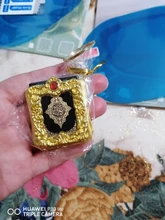 Llaveros con colgante islámico musulmán para mujer, Mini llaveros para libro del Corán, Ark, corán, papel Real, puede leer joyería religiosa pequeña, 1 ud.