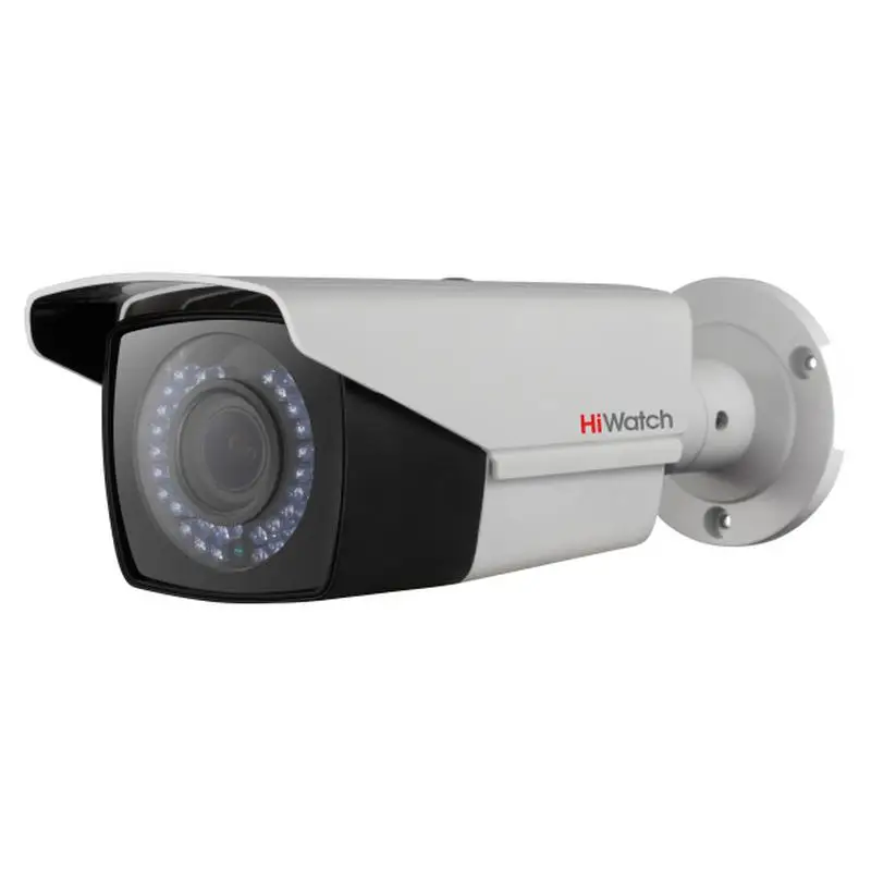 Уличная цилиндрическая HD TVI видеокамера HiWatch DS T206. 2Мп 1080p PoC варио 0.01лк HDTVI ИК до 40м