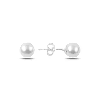 

Angemiel 925 Sterling Silver Pearl Engagement Earrings