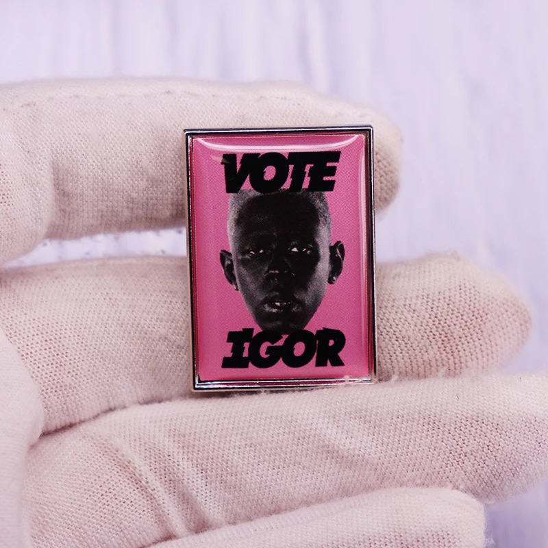 Vote Igor Pink Pin Tyler The Creator Hip Hop Rap Music Brooch | Украшения и аксессуары