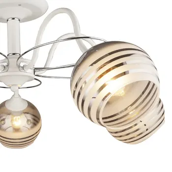 

Ceiling interior chandelier Rio in Art Deco style, 60 W, e27, for 5 lamps