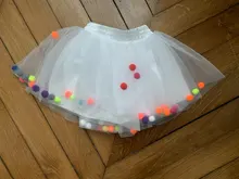 Pettiskirt Girl Dress Pom-Pom Tulle Colorful Infant Princess Mini Children Mulity New-Arrival