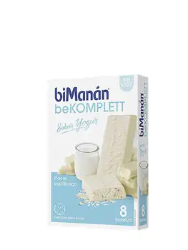 

Bimanan bekomplett yogurt bars, 8 units help you control your weight