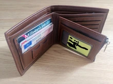 Billeteras personalizadas de cuero PU para hombre, billetera con grabado de alta calidad, monedero pequeño, regalo de lujo para hombre