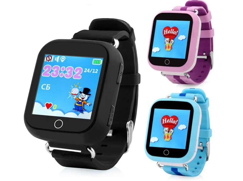 Детские умные часы GPS WiFi Smart Watch PK Q100 DS18(Черные