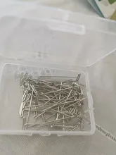 AliLeader-alfileres plateados de buena calidad para hacer pelucas, agujas de pelo de costura, 38mm de largo, 50 uds.