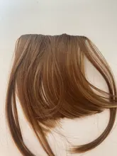 Leeons-postizo corto de pelo sintético para mujer, postizo resistente al calor, con flequillo, corto Natural, pinzas para el pelo, color negro