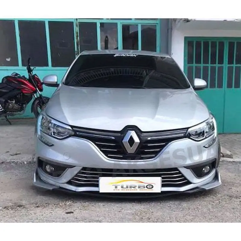

Fit For Renault Megane 4 Sedan Hatchback Front Bumper Lower Chrome 2016 2017 2018 2019 2020 Grille Chrome 7 PCS Autostyling