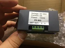 Controlador de Motor DC 5-30V, 12v, 24v, 5A, PWM, pantalla Digital de velocidad ajustable, codificador de relación de trabajo, frecuencia máxima de 15A, ZK-MG