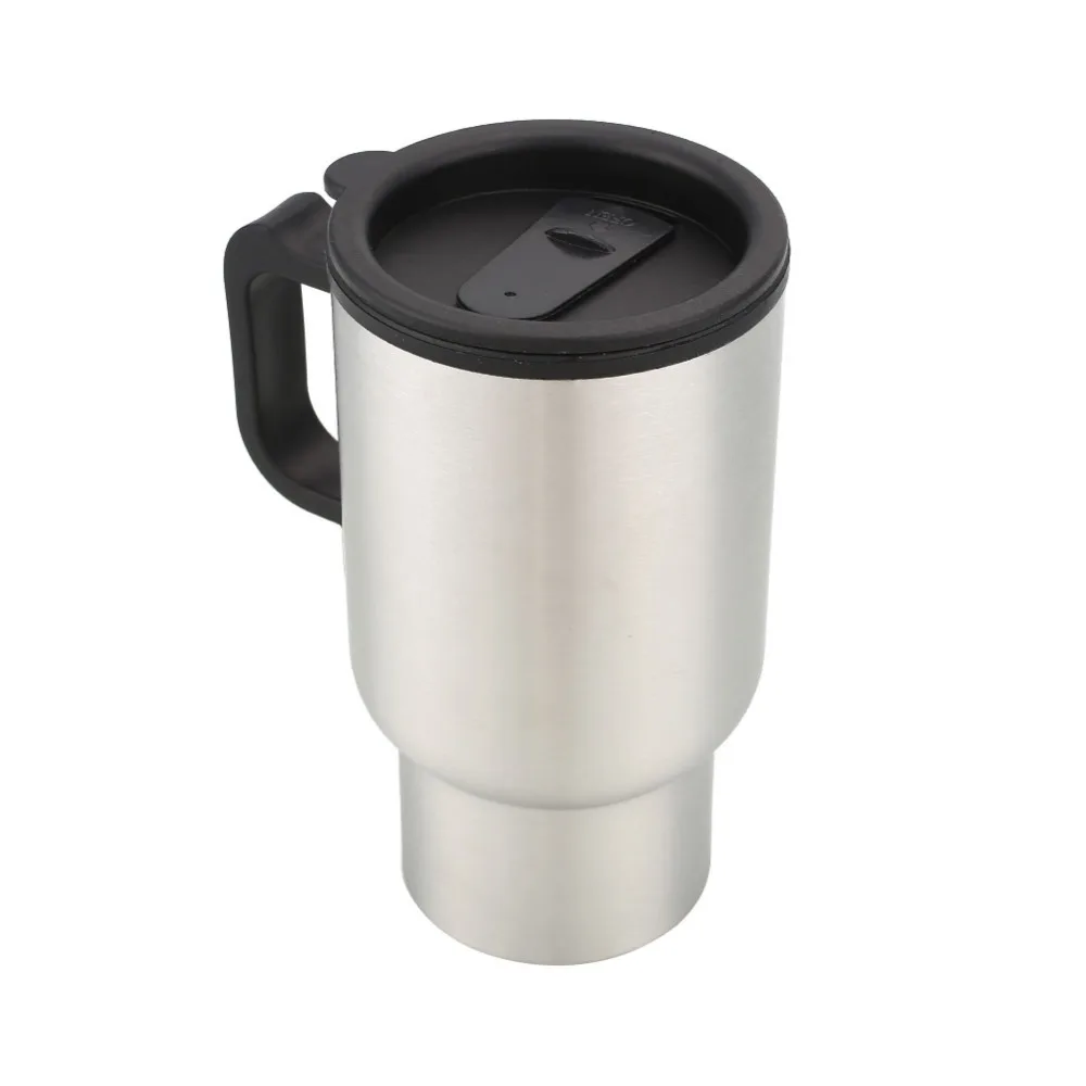 450 мл Автомобильный Подогреватель чашек в автомобильном зарядном устройстве из нержавеющей стали для кофейного чая, водонагреватель, адаптер для прикуривателя