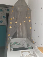 Mosquitera con estrellas gratis, carpa colgante para cama de bebé, dosel de cuna, cortinas de tul para dormitorio, casa de juegos, tienda para habitación de niños