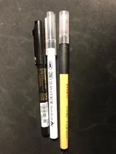 Cepillo Kuretake plumas de dibujo plumas de Color negro 6 piezas Japón Bimoji Mangaka Flexible MS-7700 Fudegokochi RB-6000AT limpio Color