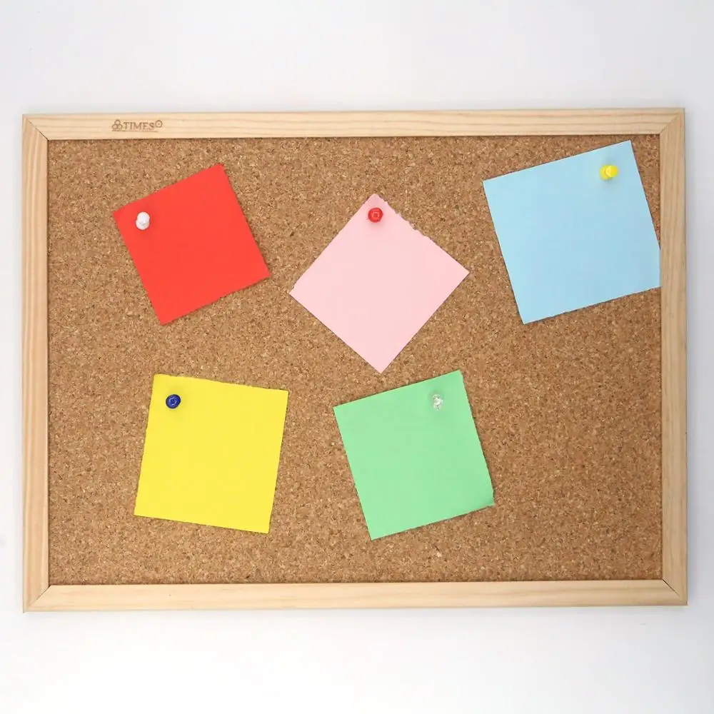 AGORA 1ud tabla de corcho para colgar en pared tablero para poner nota multiuso marco de madera de pino