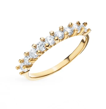

Silver ring with cubic zirconia sunlight sample 925