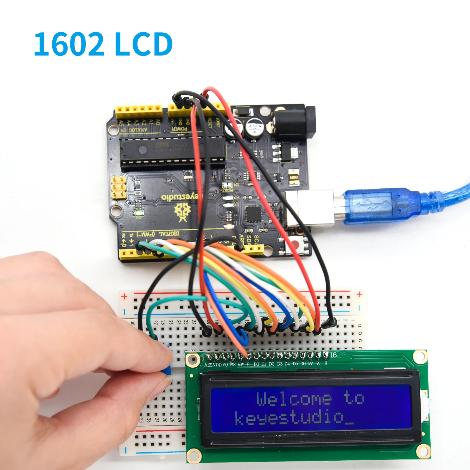 Keyestudio Basic Starter Kit V2.0 Learning  Kit With V4.0 Board (CP2102  Serial Chip) W/Gift Box for Arduino Starter Kit