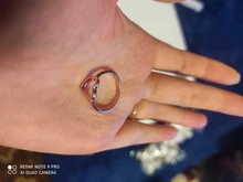 Anillo de corazón de Color oro rosa para mujer, regalos de joyería para dedo para niña