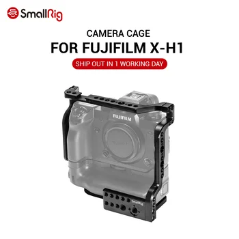

SmallRig Camera Cage for Fujifilm X-H1 Camera with Battery Grip With Nato Rial Built-in Light Weight DSLR Cage 2124