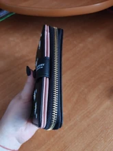 Las mujeres carteras largas 2021 diseño de moda bordado Daisy titular de la tarjeta de gran capacidad monedero PU cremallera Simple dinero bolso billeteras