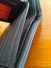 Billetera de cuero de negocios para Hombre, Billetera de marca de lujo, monedero delgado para Hombre, Billetera delgada para tarjetas de crédito, Portafoglio