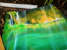 Cartel de paisaje de acuario 3D, cuadro de fondo para tanque de peces, pegatina de pintura de doble cara, Océano, Mar, Fondo de plantas, decoración de acuario HD