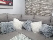 Pillowcase Cover Sofa-Decorative Bedroom Soft-Fur Plush Living-Room 43x43cm New