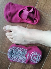 Transpirable Anti-fricción medias de Yoga para Mujeres de silicona antideslizante Pilates Barre transpirable deportes baile calcetines zapatillas con puños