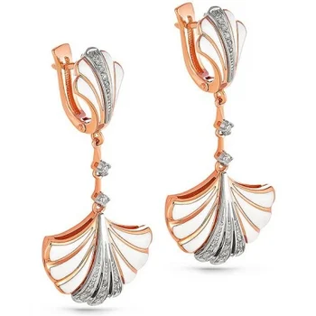 

Kabarovsky earrings with 34 diamonds in red gold