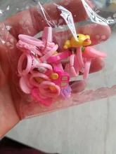 Anillo de fruta bonita para niñas, sortija Multicolor de colores, fruta bonita, traje de princesa, 12 Uds.