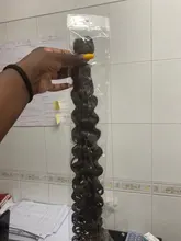BOL Ombre pelo sintético mechones rizado resistente al calor extensiones de cabello marrón oscuro raíces 24 26 28 300g 9 unids/lote
