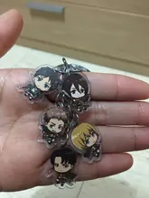Anime Attack on Titan Keychain Cartoon Figure Captain Allen Acrylic Pendant Keyring