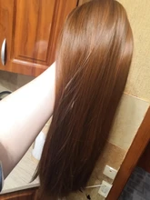 OneNonly-Peluca de cabello sintético para mujer, cabellera artificial largo, liso, ombré, rojo, marrón, con flequillo, color blanco y negro, resistente al calor, Cosplay diario