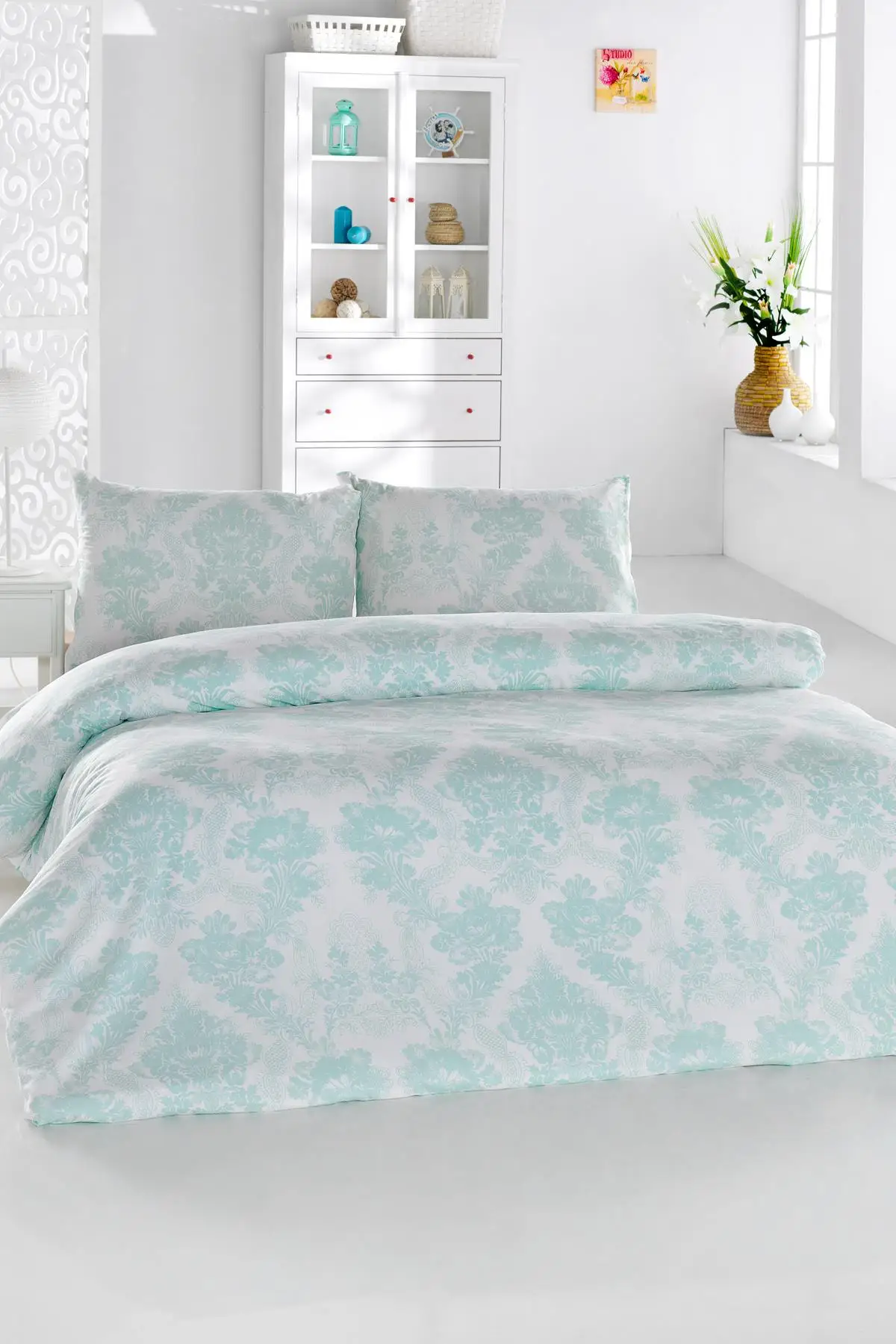 

Neva Mint Ranforce Tek Personality Duvet cover set