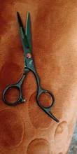 Tijeras profesionales para peluquería, color negro, 6,0 pulgadas, corte grande, Japón, 440C