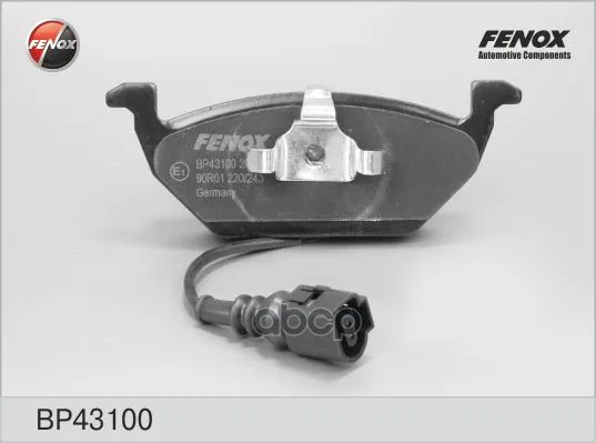Bp43100_колодки Дисковые Передние! Audi A3 1.4i/1.6fsi/1.4tdi 00, Skoda Fabia 1.4i/1.9tdi 00 Fenox Bp43100 FENOX арт. BP43100