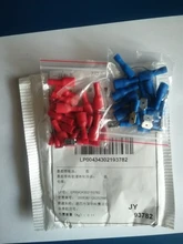 Cable-Plug Connectors Wiring Spade Electrical-Crimp-Terminal Female Insulated FDD 100pcs