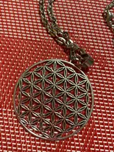 1PC De la flor De la vida budista collar largo cadena semilla De la vida Geometría Sagrada Fleur De Vie De Yoga collar Namasté